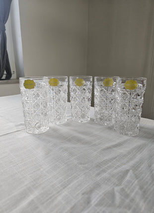 Lot de 5 verres à cocktail en cristal de Bavière - Vintage Allemagne de l'Ouest