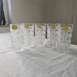Lot de 5 verres à cocktail en cristal de Bavière - Vintage Allemagne de l'Ouest