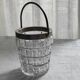 Vintage glass ice bucket