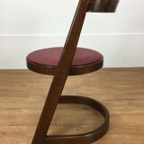 Set of 6 chairs Baumann Halfa design 70's