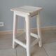 Tabouret vintage shabby années 70