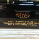 Royal portable typewriter