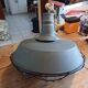 Grey metal industrial lamp