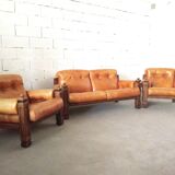 Brutalist Leather Lounge