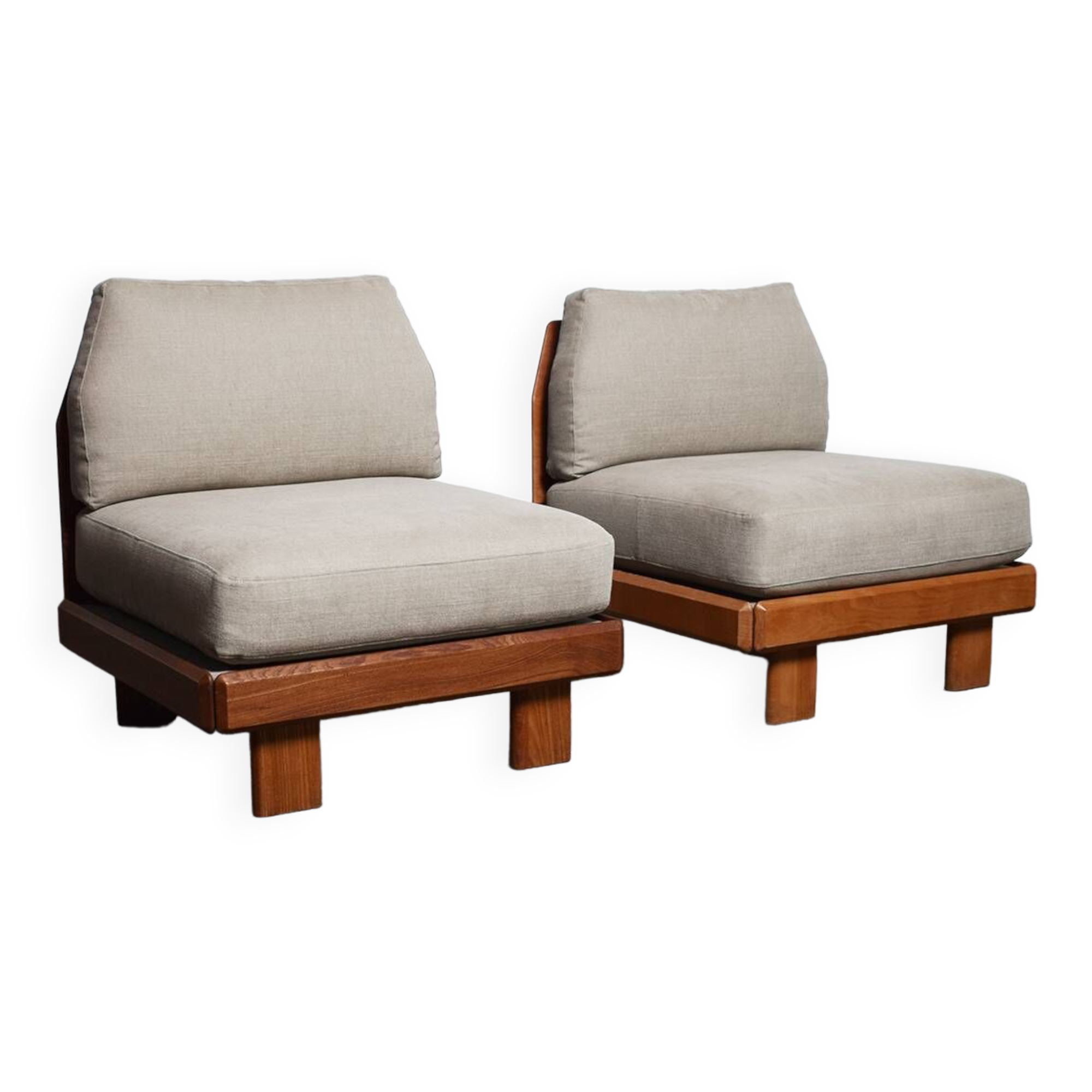 Lounge Chairs from Maison Seltz, France, 1970s, Set of 2