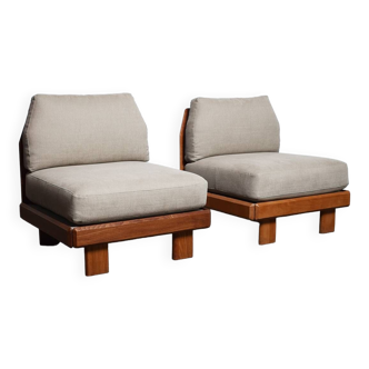 Lounge Chairs from Maison Seltz, France, 1970s, Set of 2