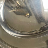 Flat Christofle round silver metal