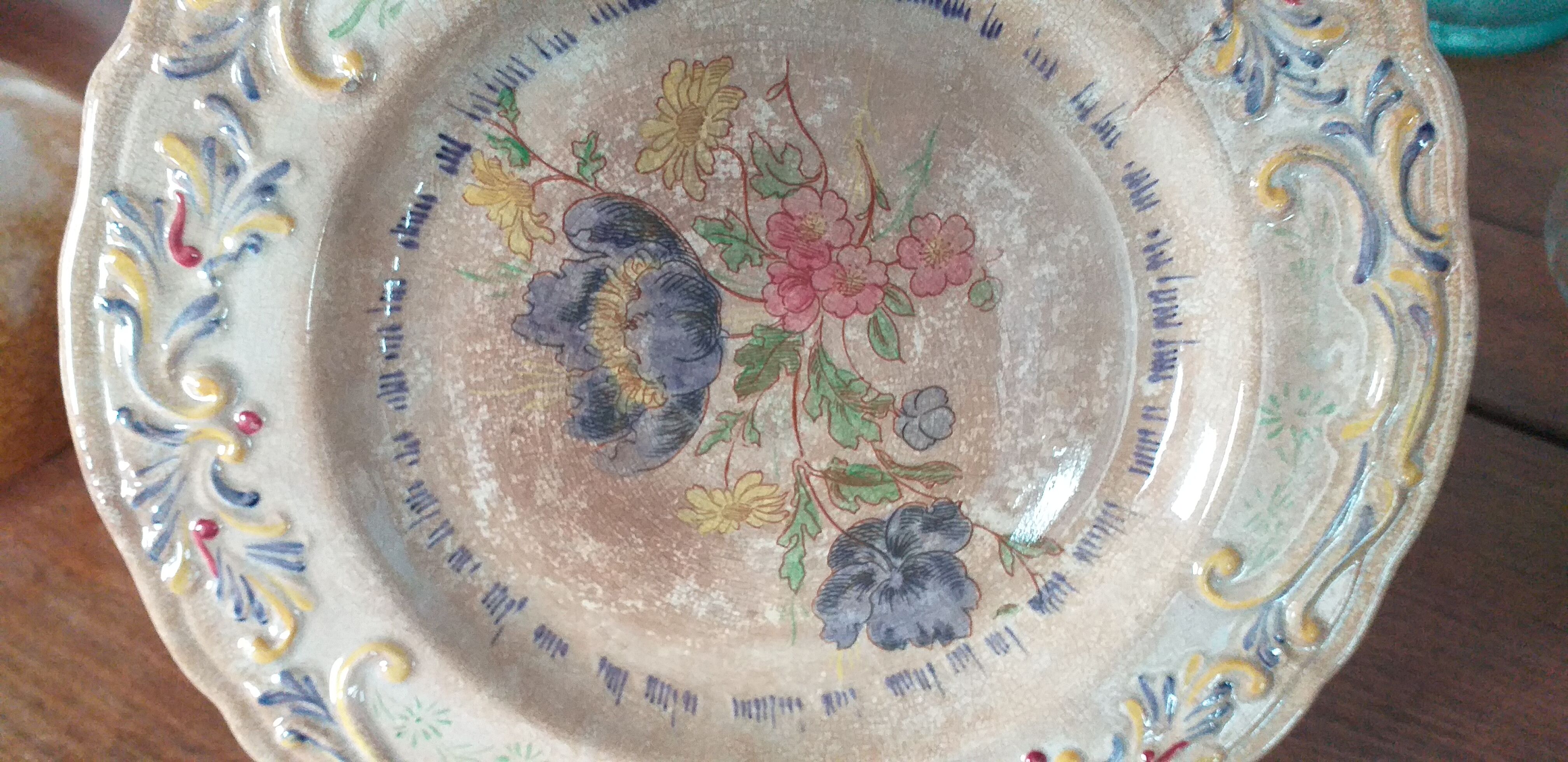 Creil and Montereau porcelain plates