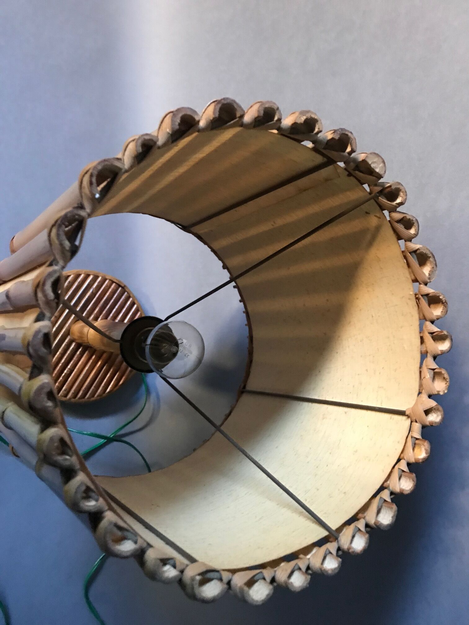 Bamboo table lamp 1950