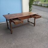 Old farmhouse table 2 drawers