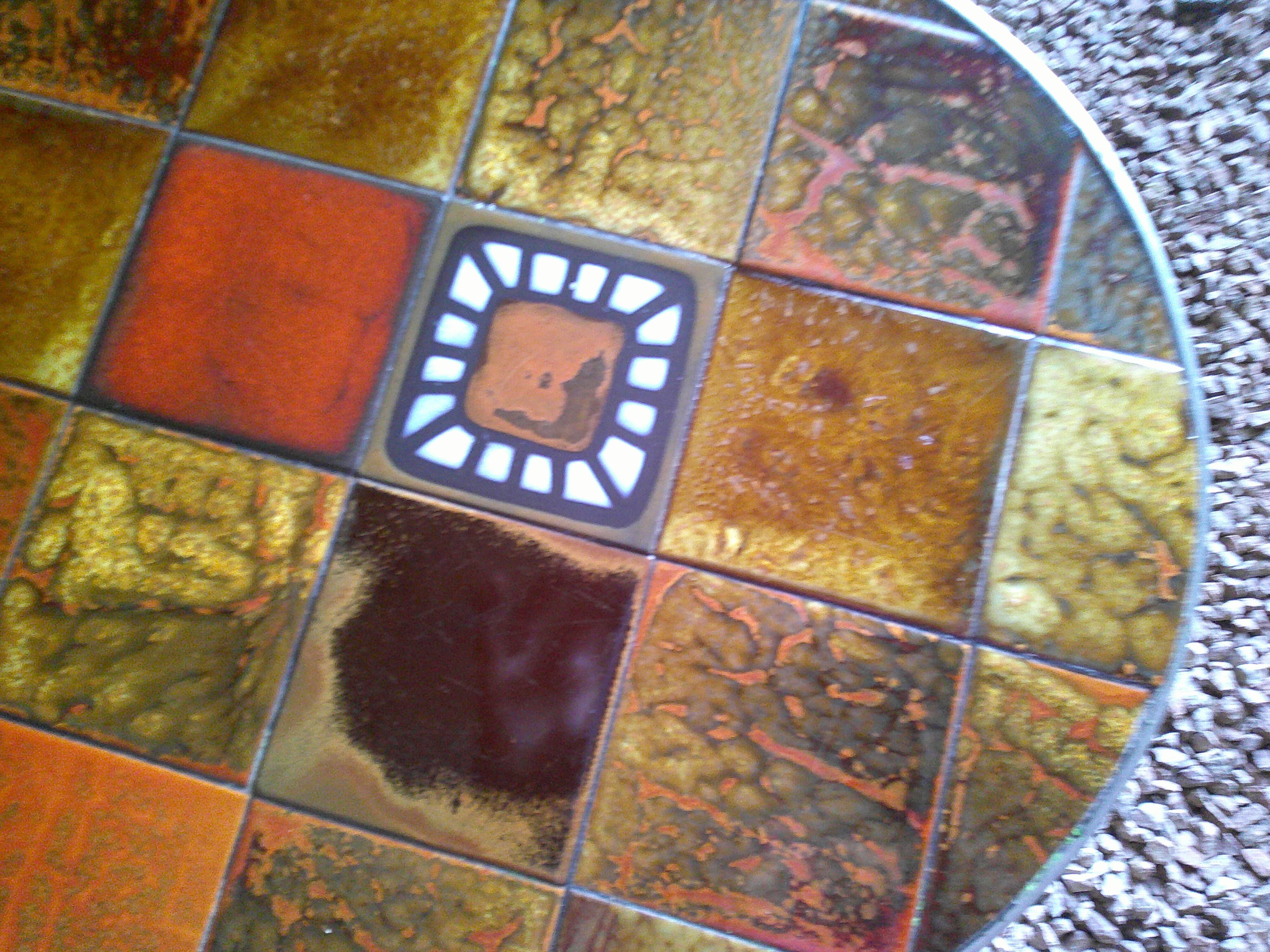 Roche & Bobois ceramic coffee table 1970