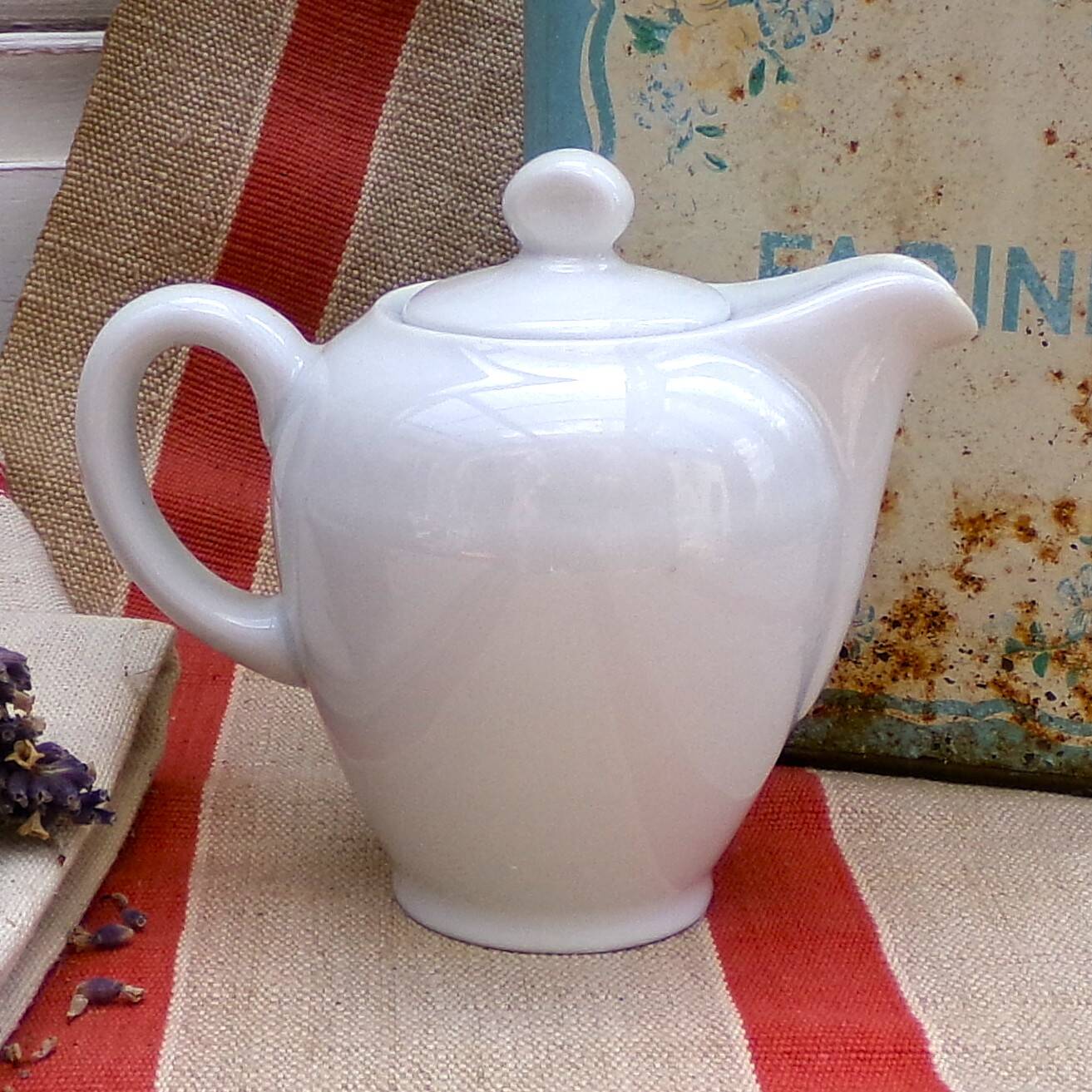 Petit pot à eau chaude/crémier/pot à lait bavarois vintage Eschenbach Rosen