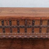 Console coffre en bois