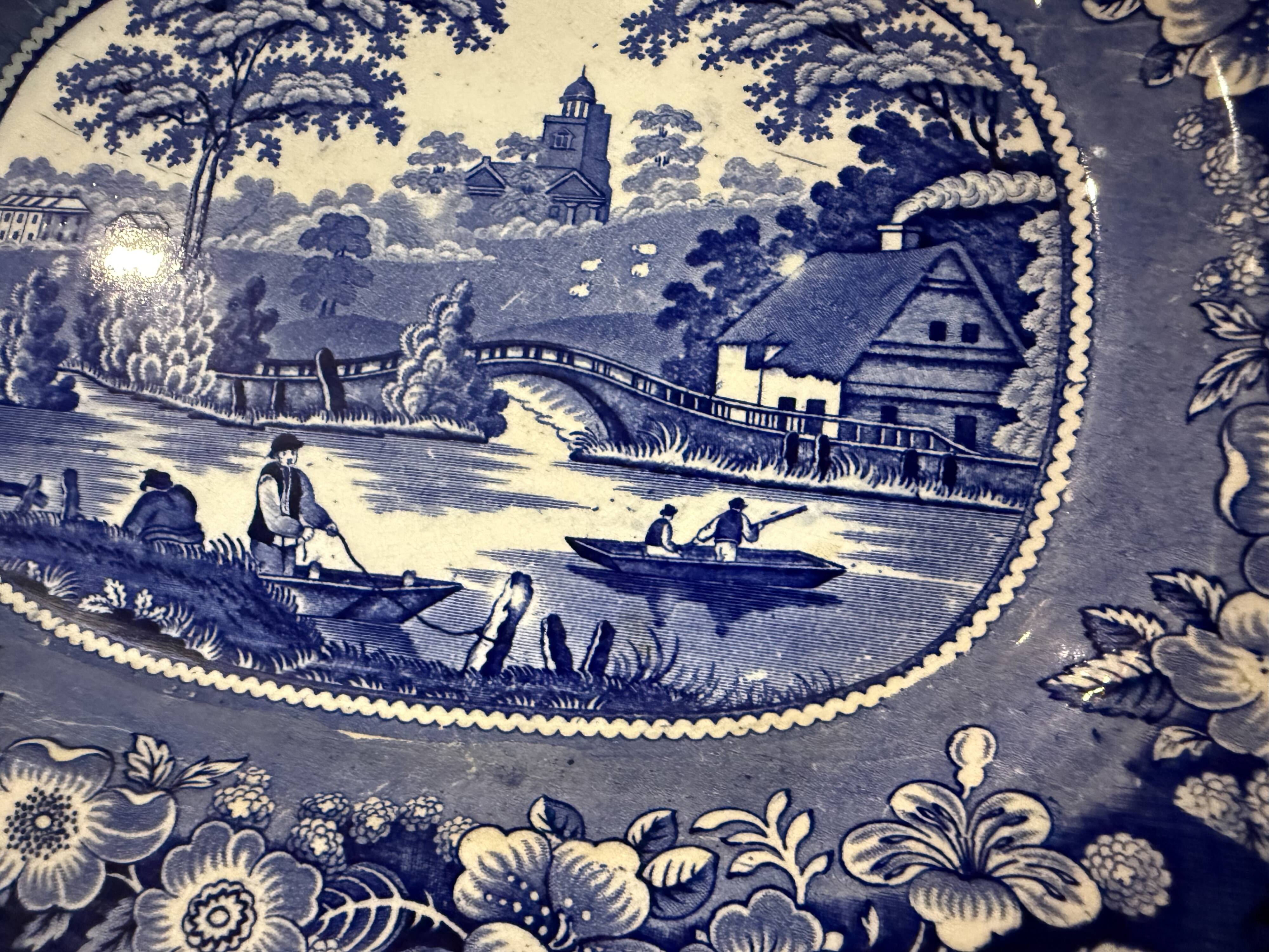 English porcelain dish
