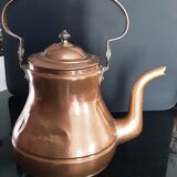 Théière/ bouilloire cuivre et laiton - lot de 2