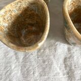 Espresso coffee cups with hand-painted decor, 1960s