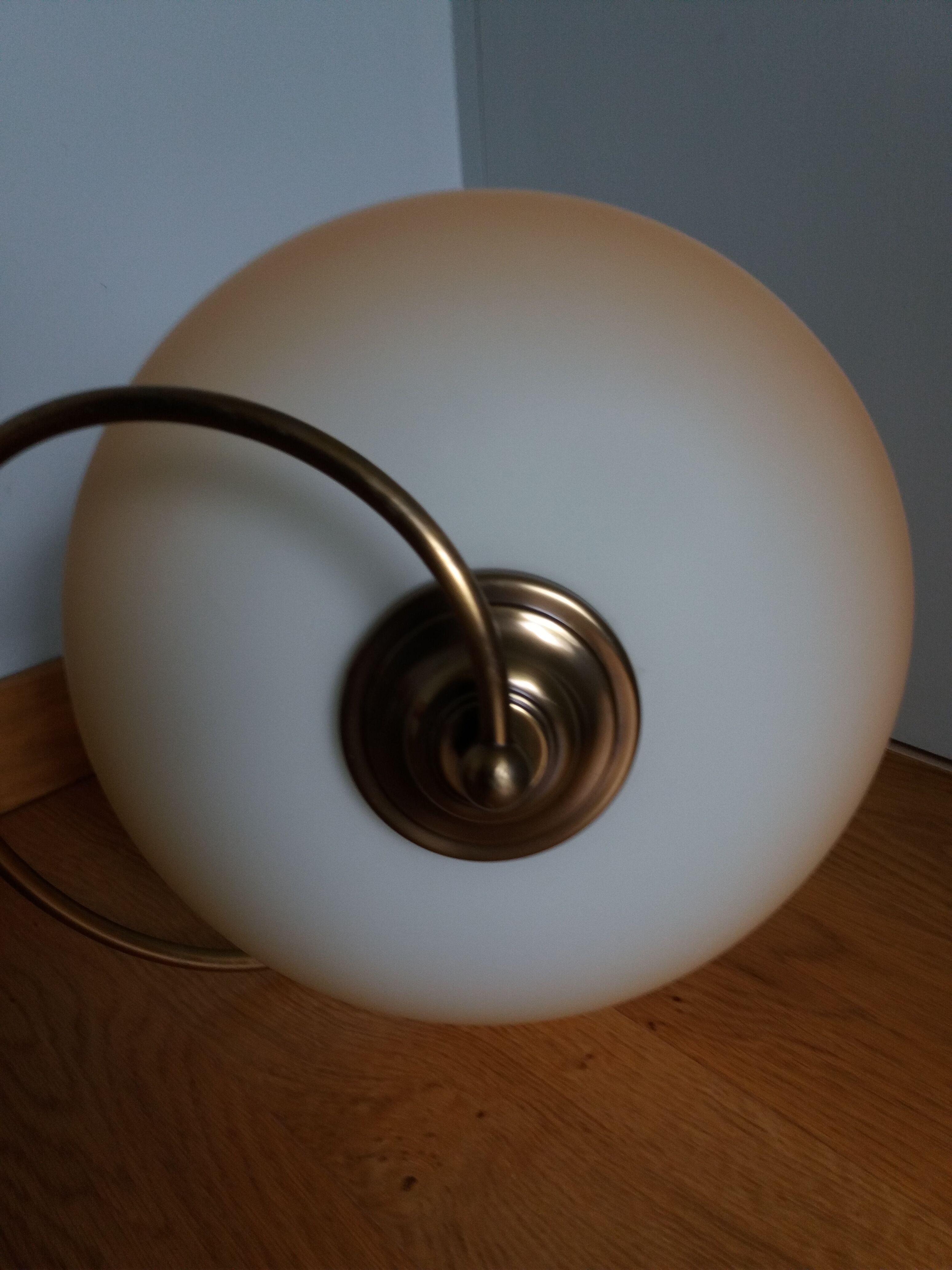 Ceiling lamp suspension brand C.V.L model Cogolin glass and brass
