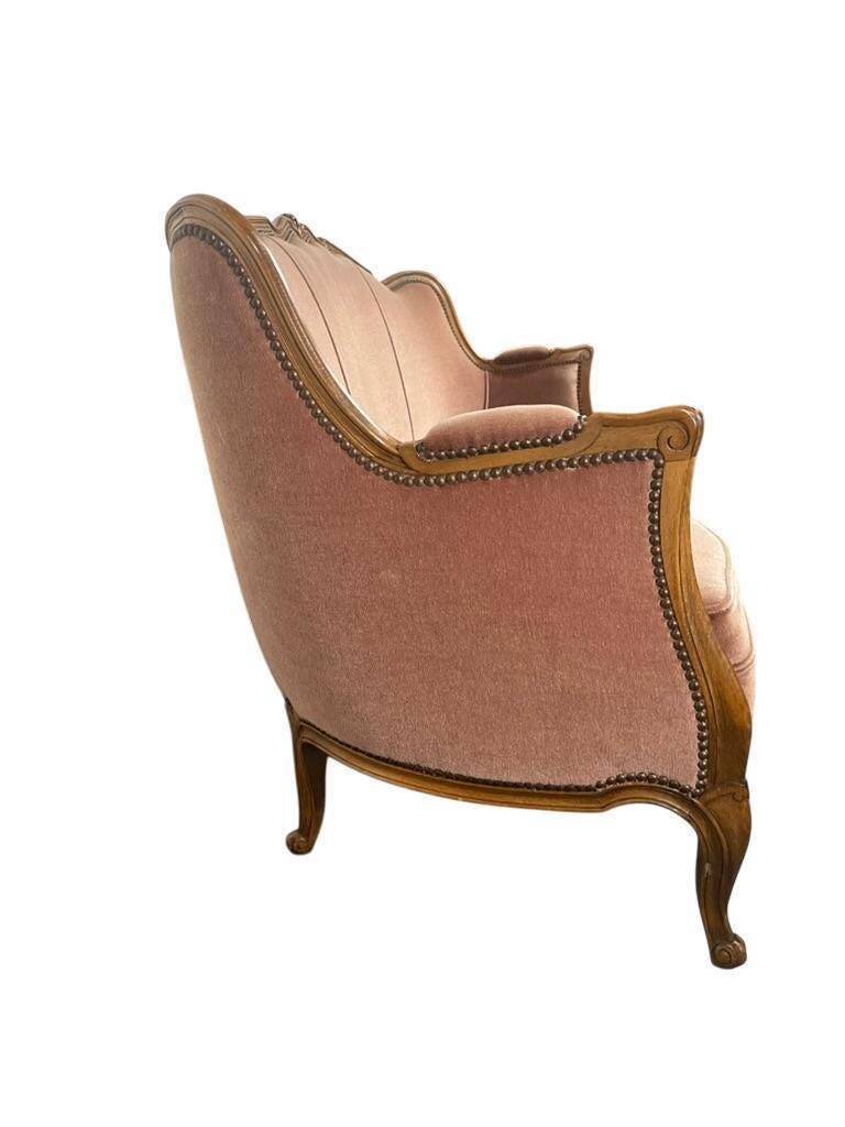 Baroque vintage rose sofa / three-seater / sofa