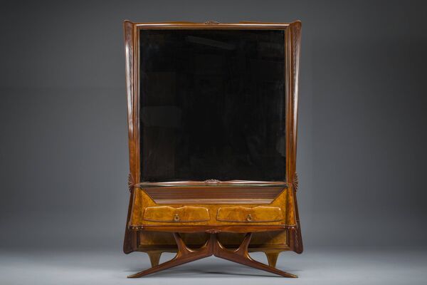 Coiffeuse ou console avec miroir par Vittorio Dassi, années 1950