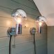 Pair of Space Age wall sconces, Motoko Ishii, Staff Leuchten, 1970