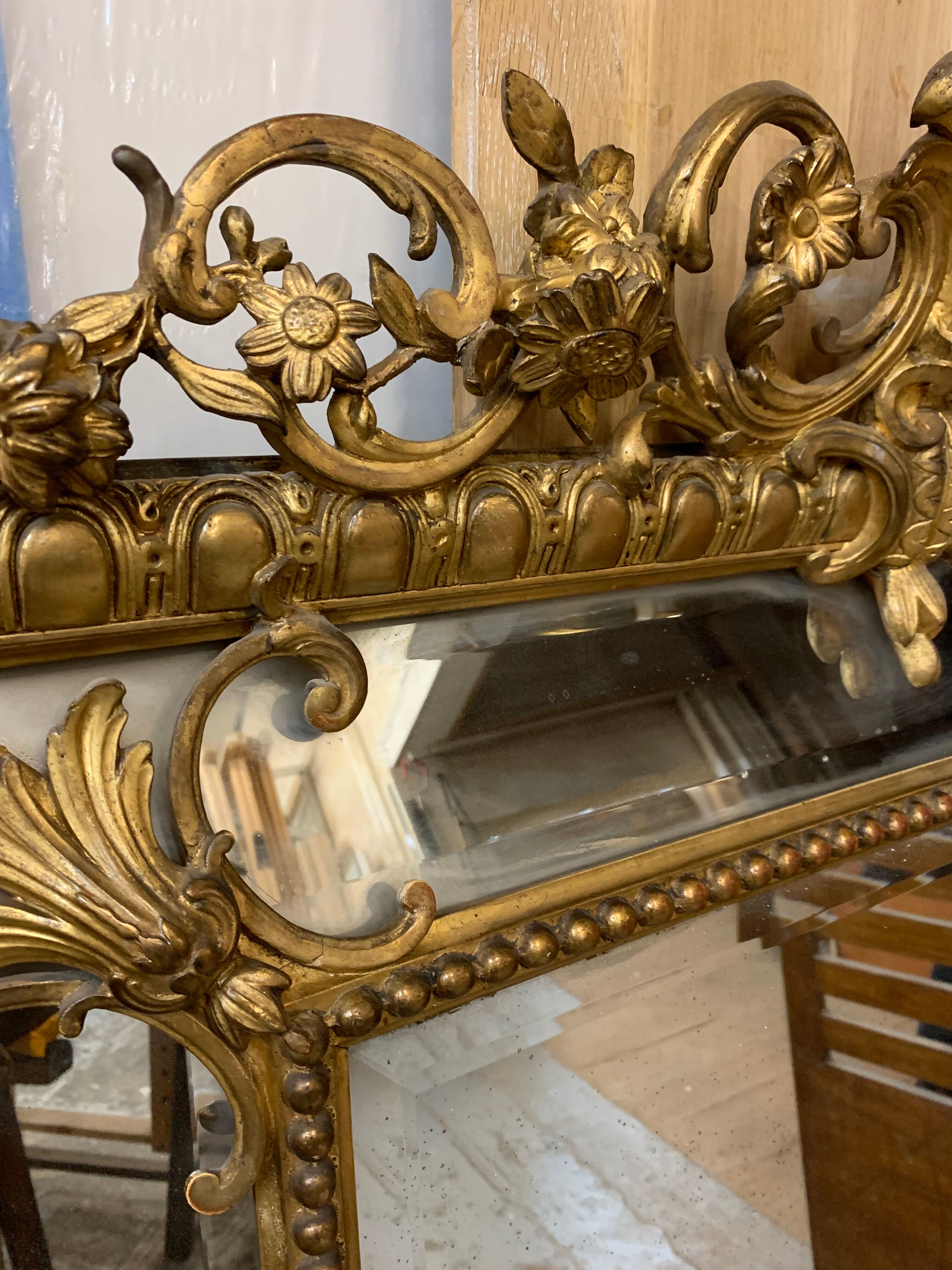 closed mirror Napoleon III 145 cm X 103 cm