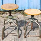 Pair of Flambo industrial stools
