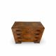 Walnut burl commode, Italian Art Deco, 1940s.