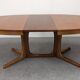 Oval extendable dining table by Baumann, France circa 1970.
