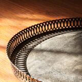 Plateau vintage suédois plaqué argent