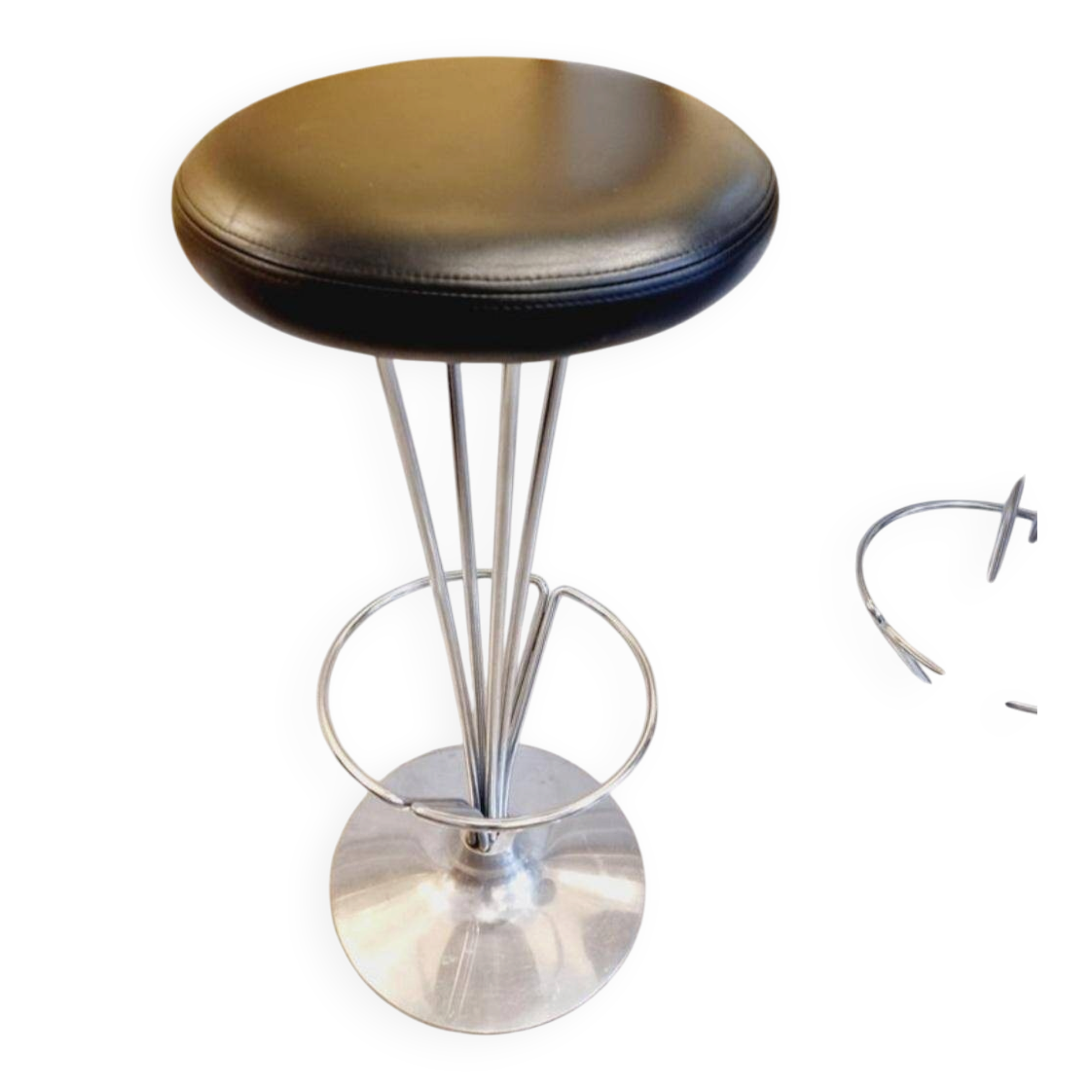 Piet Hein, bar stools, 3 available. Scandinavian / Danish Modern, Fritz Hansen.