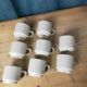 8 tasses à café de bistrot blanches Apilco