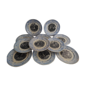 Lot 11 assiettes Sarregumines Napoleon