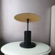 80s black yellow vintage plastic desk lamp