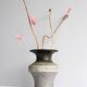 Brutalist ceramic vase in Scandinavian modernist style from the mid-century by Thomas Hellström for Nittsjö, Sweden.
