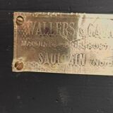 Old counter with black patina drawer