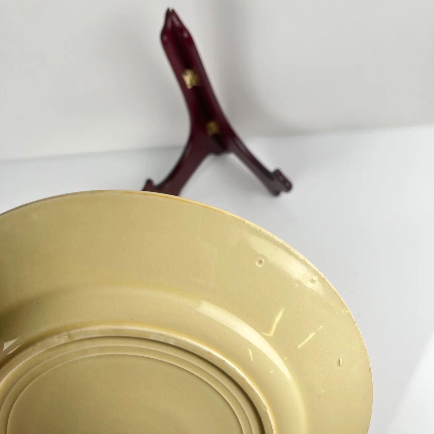 Pair of Art Deco dessert plates Badonviller, 1920/1930