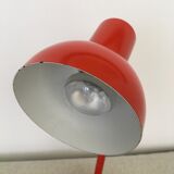 Flexible red desk lamp