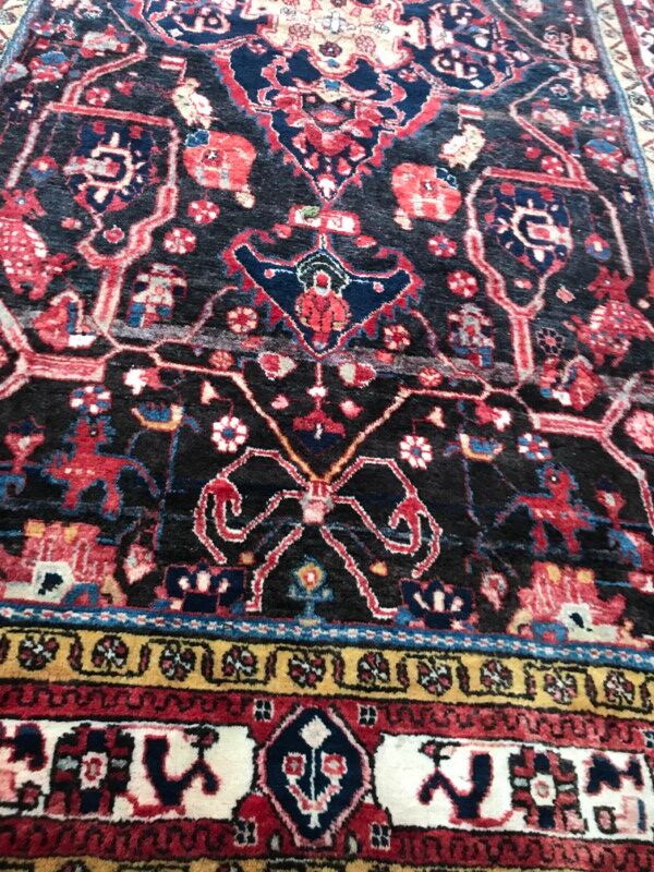 Carpet persian hamadan of the 20th century handmade 162 x 315 cm