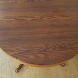 Extendable oval table baumann in elm central foot