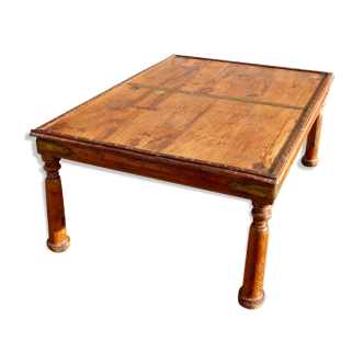 Antique indian teak farmhouse table