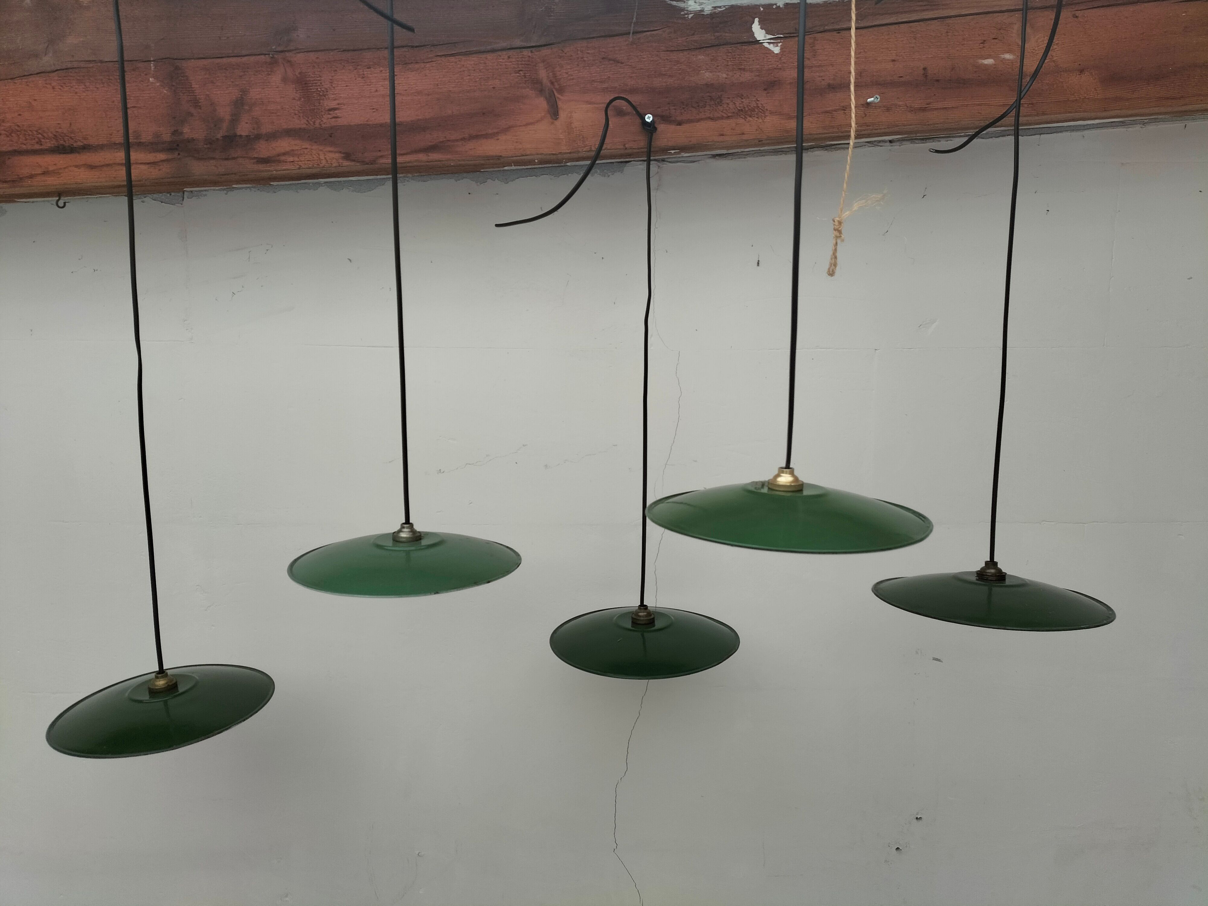 Set of antique lamps