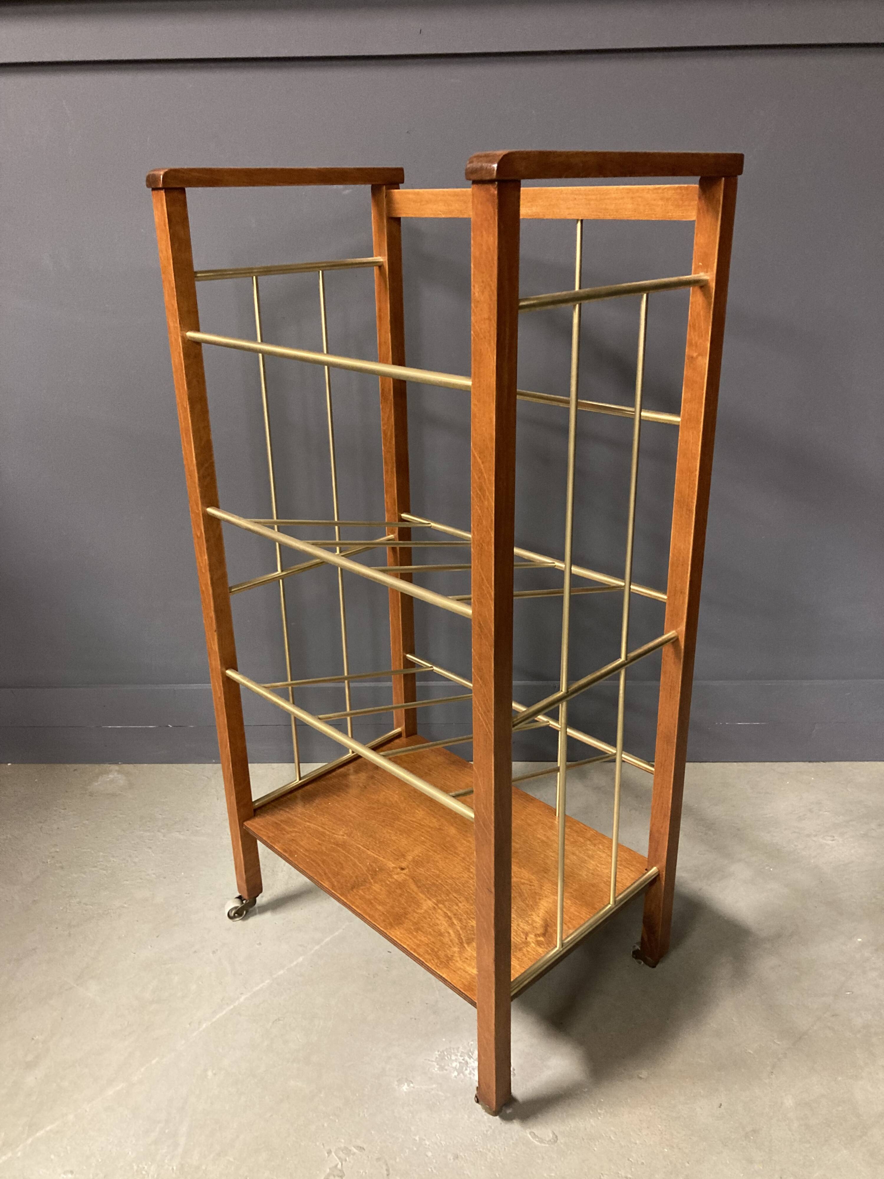 Vintage Scandinavian magazine rack, 1960s