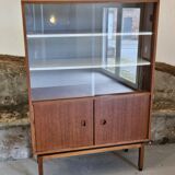 Small MDK display case / teak veneer bookcase 1960 Scandinavian design
