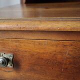 Walnut sloped sorting desk