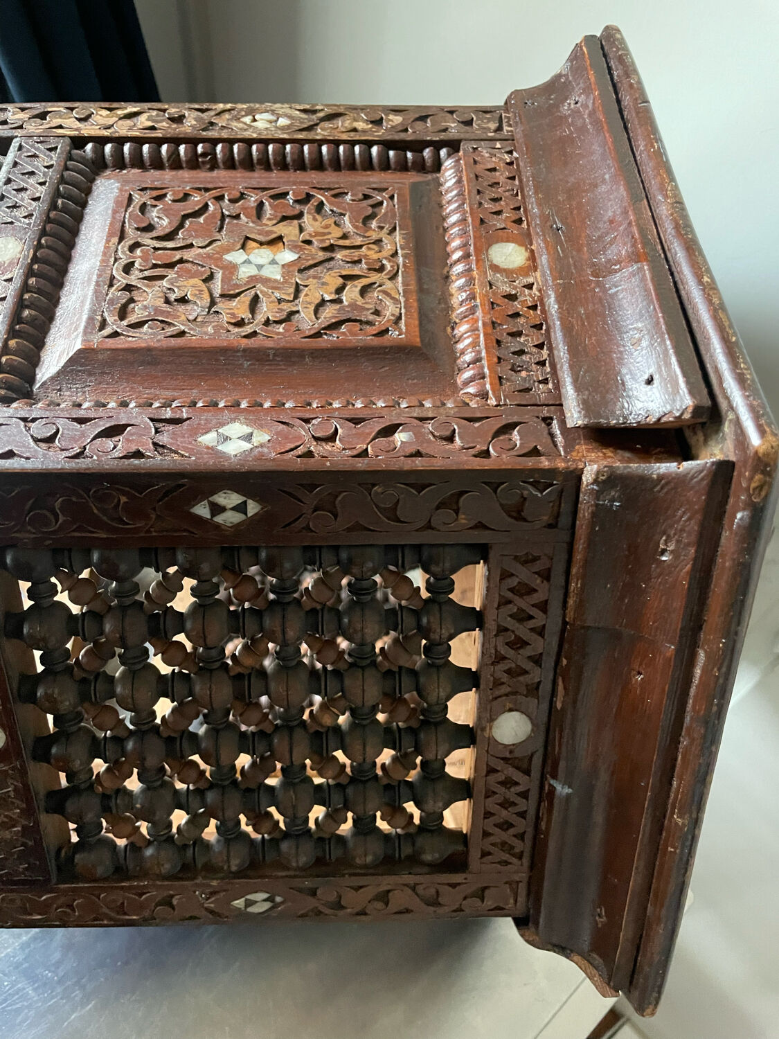 Antique Ottoman Turkish octagonal table