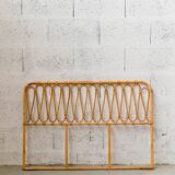 Vintage rattan headboard