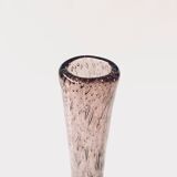 Blown and bubbled glass vase