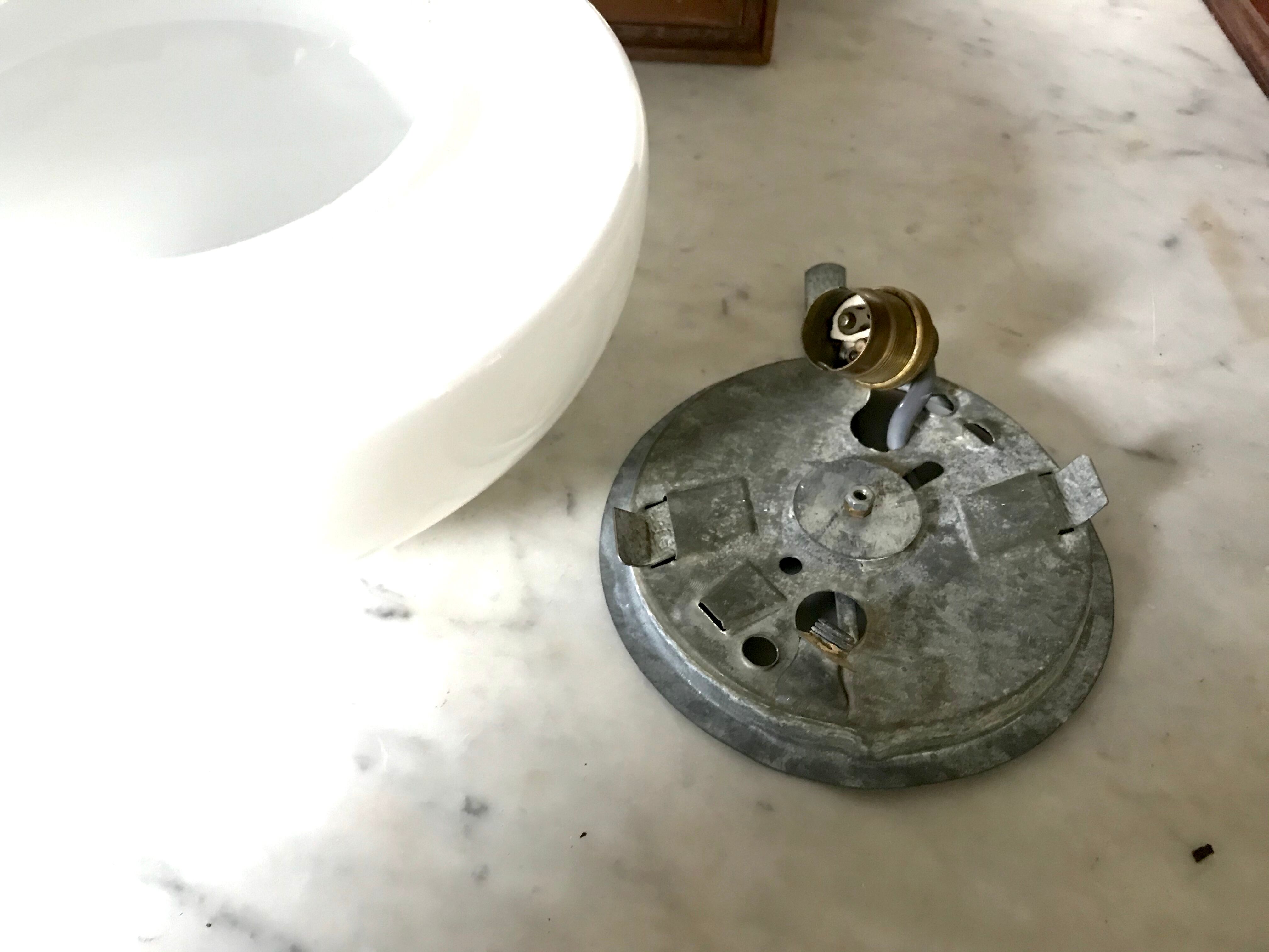 Ceiling vintage opaline