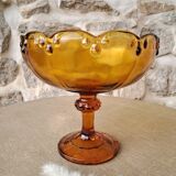 Amber glass cup