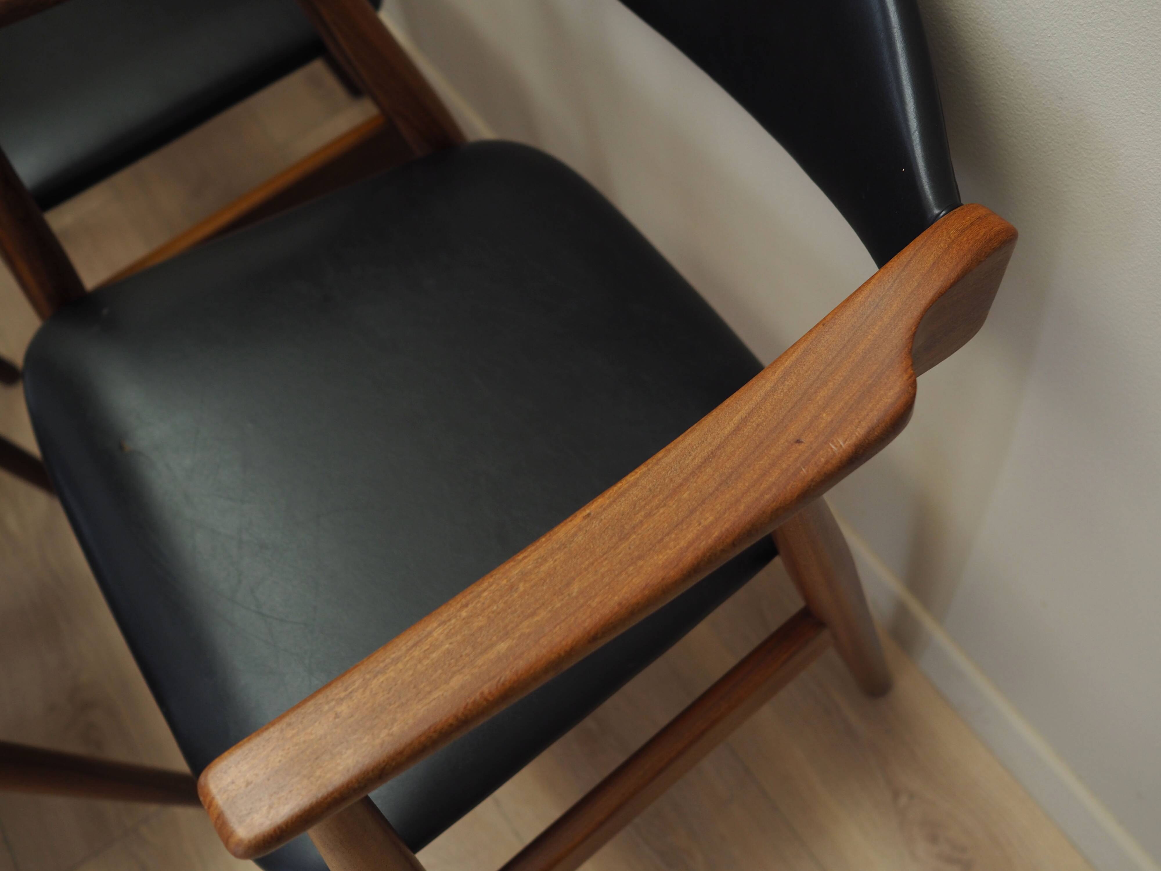 Set of six teak chairs, Danish design, 1970s, manufacture: Farstrup Møbler